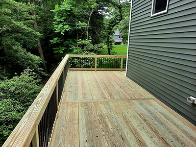 Pressure Treated Deck Installation, Maryland Decking