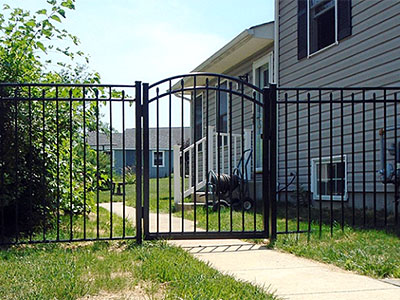 Ornamental iron fence Cockeysville