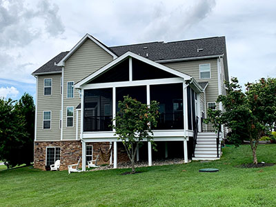 Screening in a porch, Screened Deck ideas, Screened-In Porch Picture