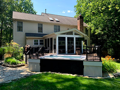 Screening in a porch, Screened Deck ideas, Screened-In Porch Picture