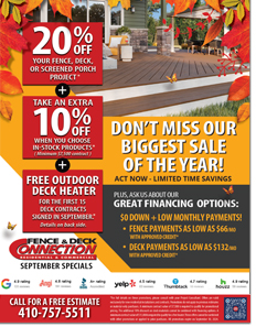 Fence and Deck Specials